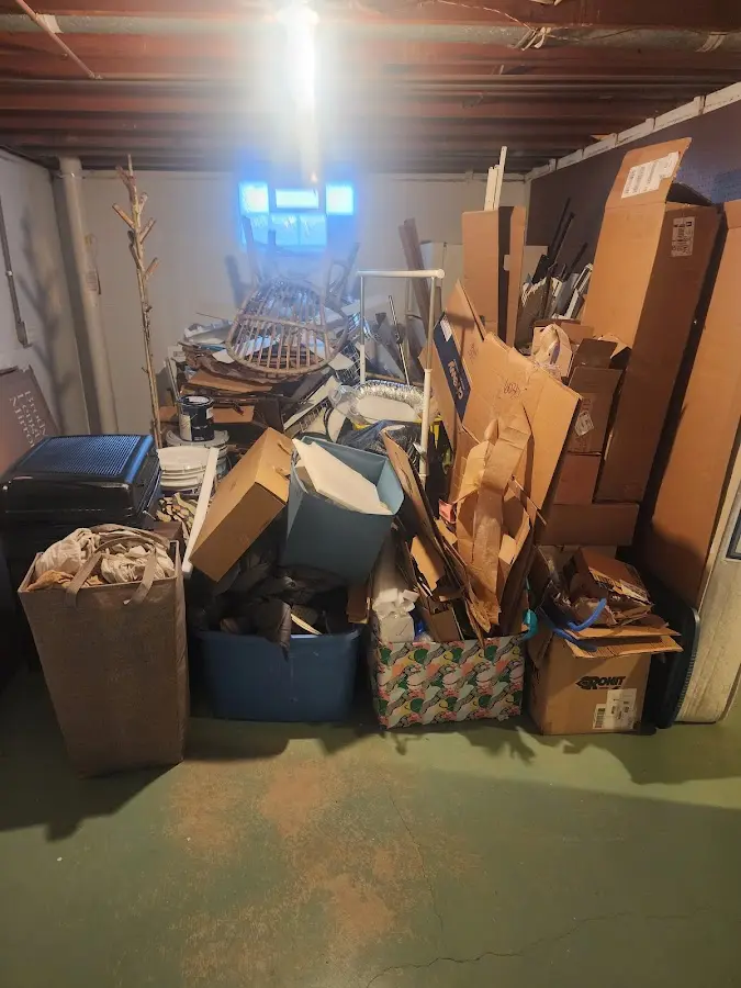 Roll-off dumpster container at job site for Construction Dumpster Rental in Red Oak